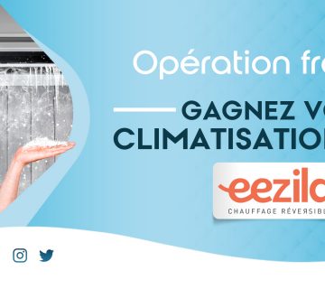 slide annonce du jeu Gagne ta clim 2021 eezila et activ radio